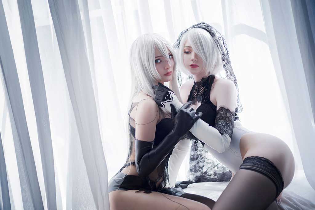 Saya The Fox 尼尔「2B cosplay」缩略图1