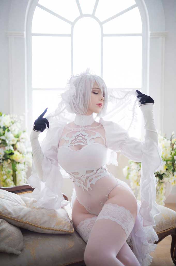 Saya The Fox 尼尔「2B cosplay」缩略图3