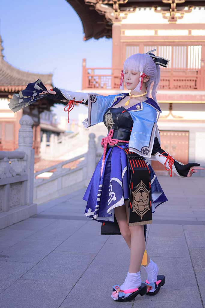 水淼Aqua 原神 Kamisato Ayak（神里绫华）cosplay原造型缩略图1