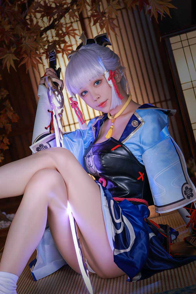 水淼Aqua 原神 Kamisato Ayak（神里绫华）cosplay原造型缩略图2